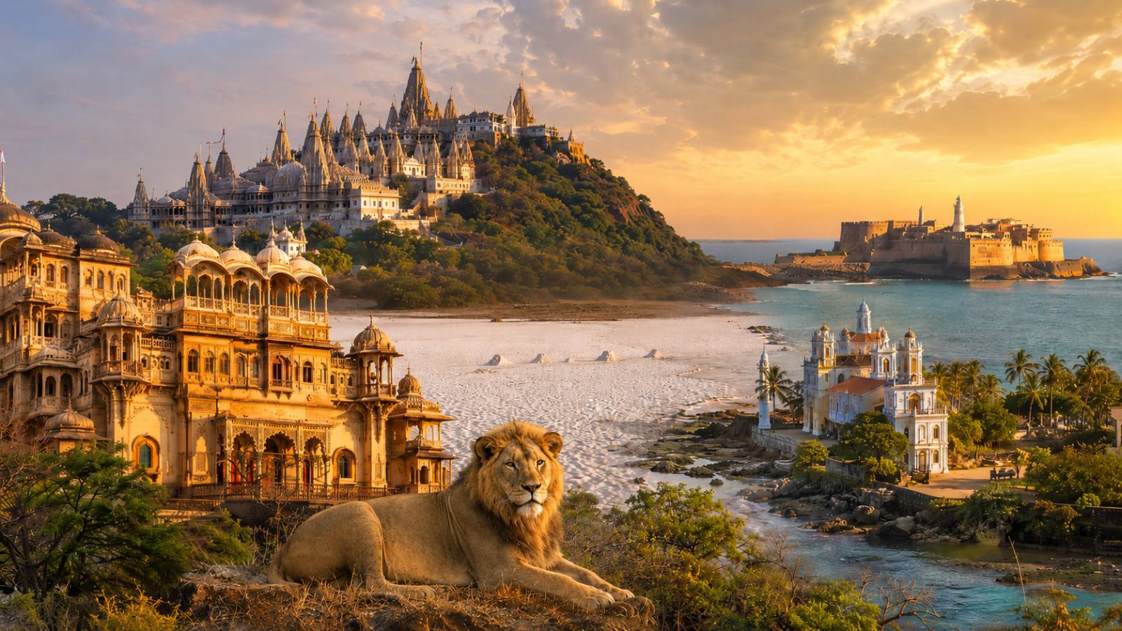 Gujarat Heritage Tour: Royal Palaces & Asiatic Lions
